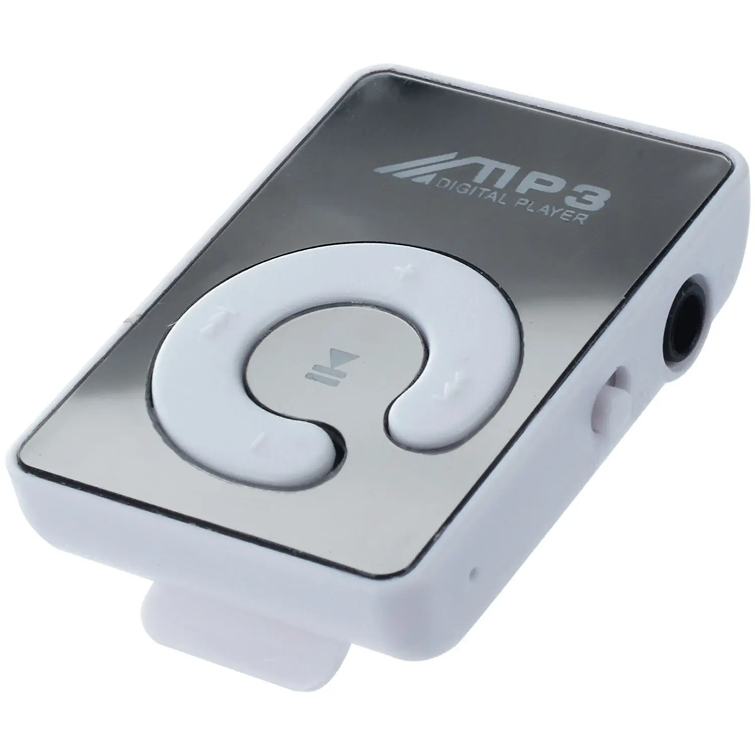 

Мини зеркальный зажим USB цифровой Mp3 музыкальный плеер Поддержка 8 Гб SD TF карта белый