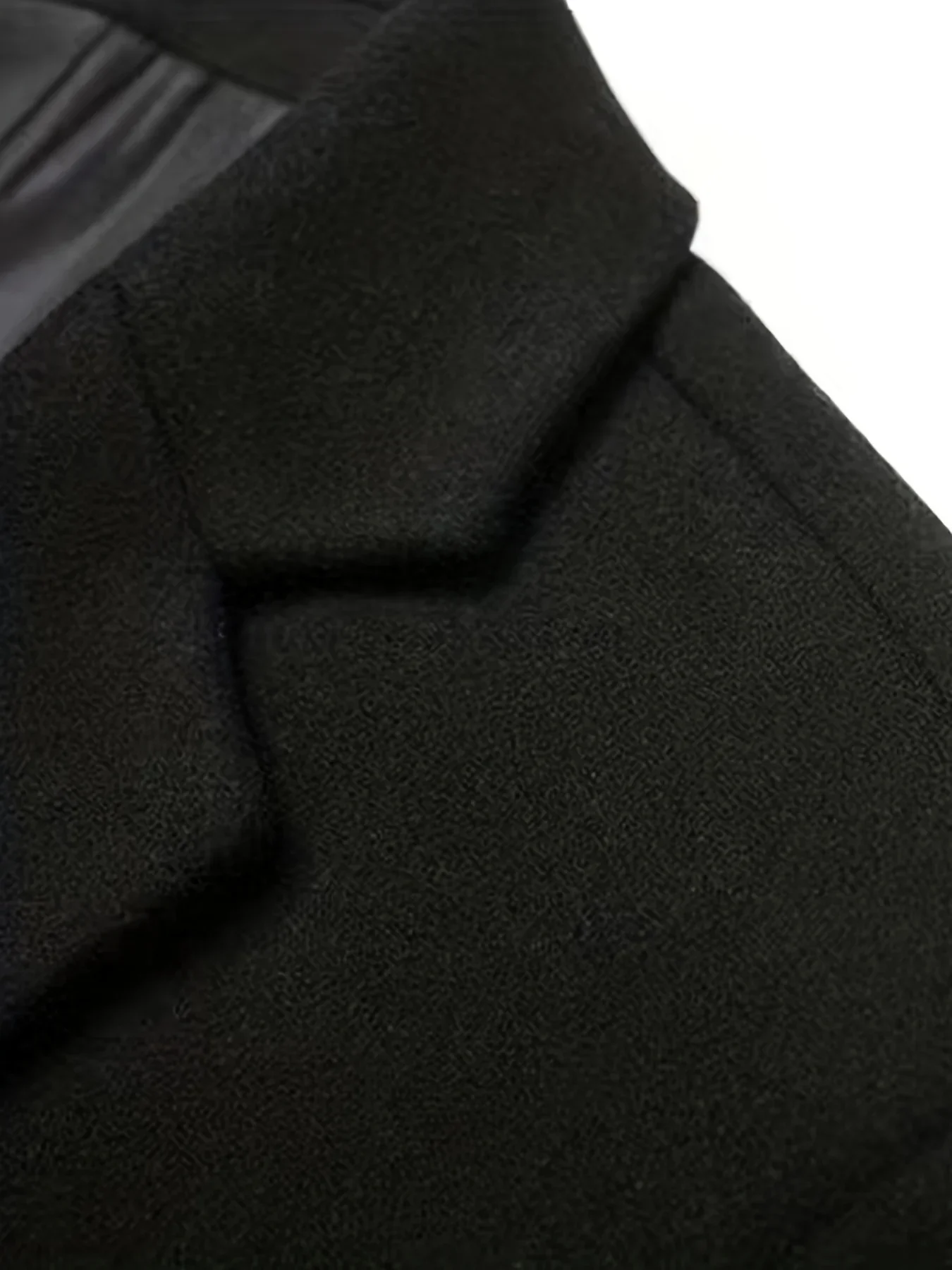 Description Picture 6 of itemAutumn and Winter Men's New Casual and Fashionable Woolen Jacket, Solid Color Slim Fit Suit Top