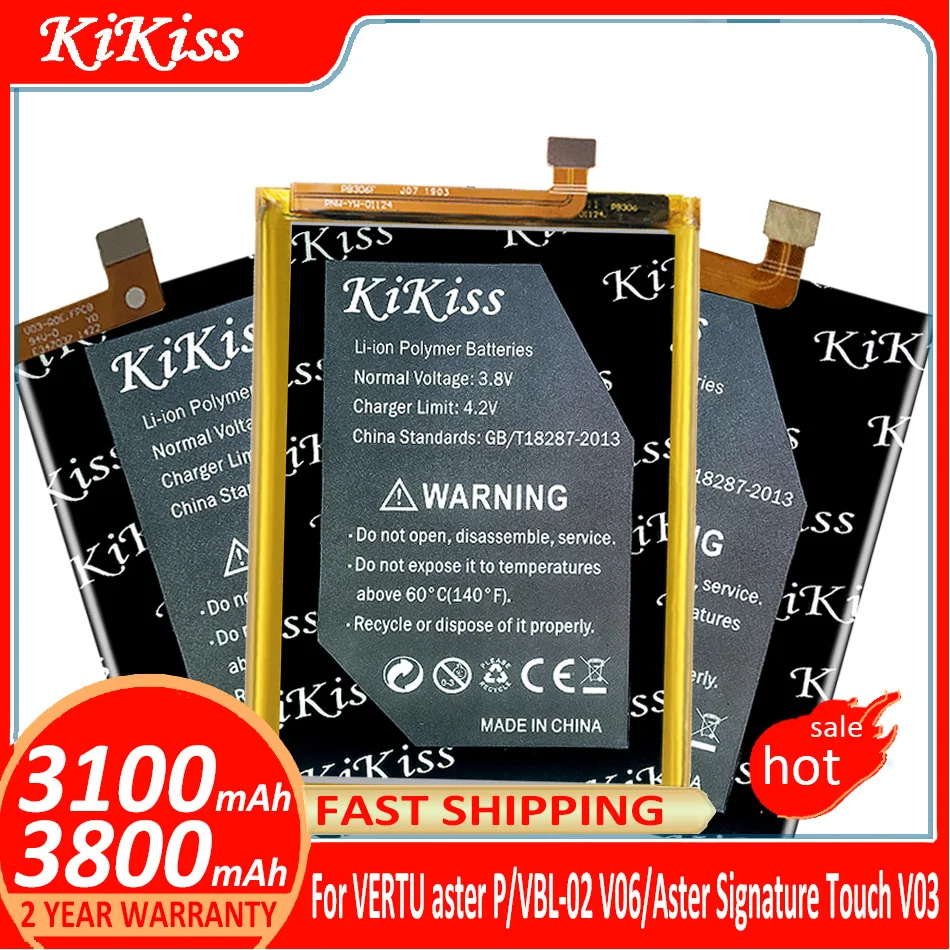 Batteria Kikiss Per Batterie Vertu Aster P/Signature Touch V03/Per Batterie Vertu Vbl-02 V06 Batteria + Track No