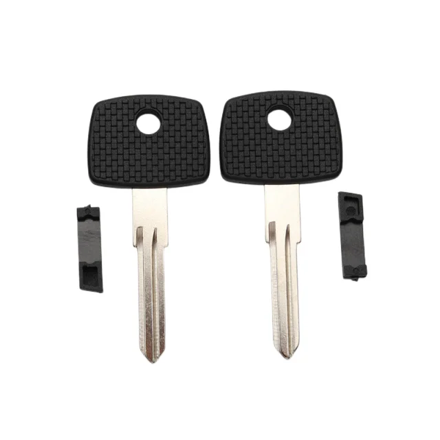 พวงกุญแจ 10 ชิ้น/ล็อต Transponder Key อะไหล่ Key Uncut ประตู Blank Chip Head Key สําหรับ Benz G รถบรรทุกเปลี่ยนใบมีด 3
