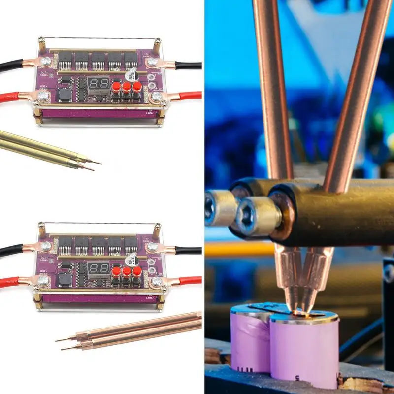 

Battery Spot Welding Kit Gears Power Adjustable Spot Welding Control Board Mini Size Lithium Battery Spot Welding Machine