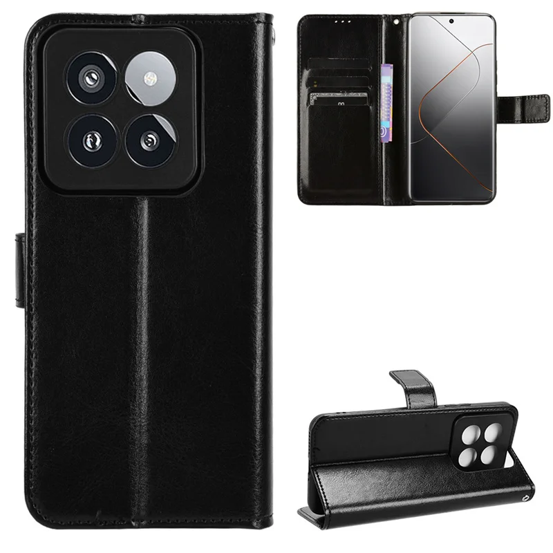 Per Xiaomi 14 Pro Custodia Flip Luxury Wallet Pu Borse Per Telefono In Pelle Per Xiaomi 14 Pro Cover Per Xiaomi Mi 14 Pro Mi14