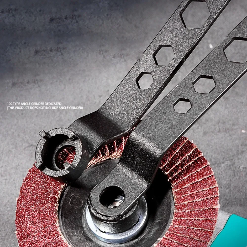 Dual-purpose Wrench Angle Grinder Four Claw Thickened Disassembly Wrench Adjustment Tools for Grinding Wheel Machine Accessories