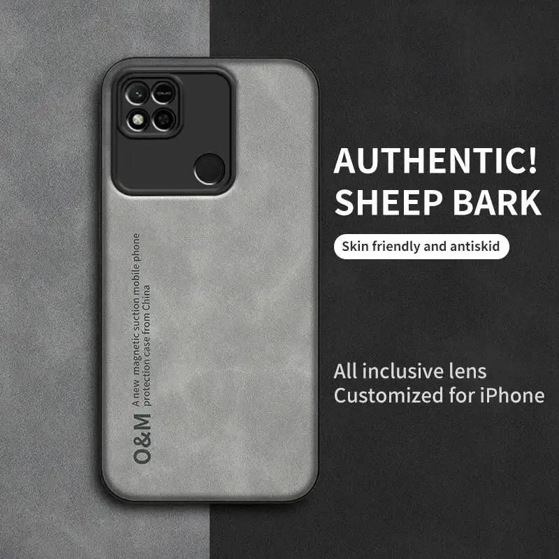 Premium Magnetic Leather Phone Case with Silicone Protection
