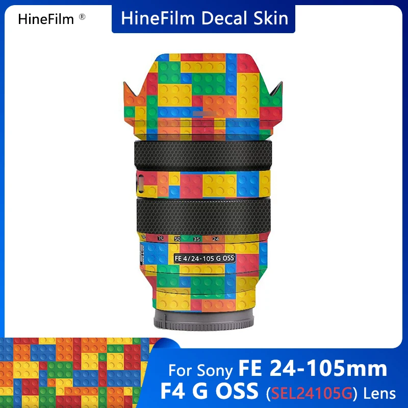 Lente Vinil Decalque Pele Envoltório Capa para Sony 24-105 mm f4 g Oss Sel24105g Lente Adesivo Capa Case Filme 24105 24105f4