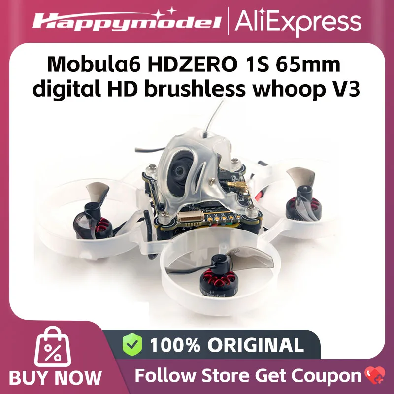Happymodel Mobula6 HDZERO V3 UART ELRS V3 – Drone FPV 65mm 25.7g