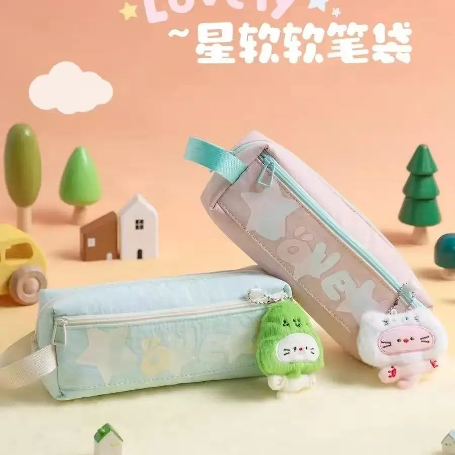 새로운 스타일의 필통, 초등학생을 위한 심플한 문구함, 여학생 스타일 대용량 필통, 남학생 선물