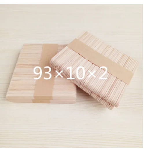 Wooden Craft Ice Cream Sticks Pop Popsicle Sticks Natural Wood Cake Tools DIY kids Handwork Art Crafts Toys Ice Mold 50Pcs/Lot