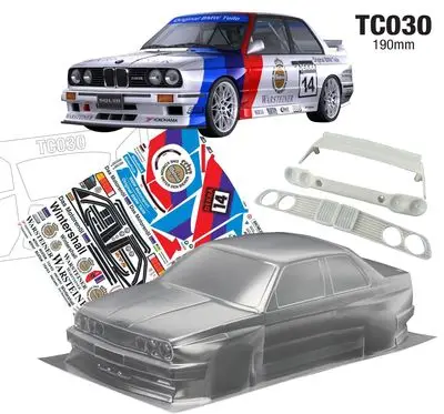 1 комплект E30 M3 Sport Evolution 1/10 drift RC корпус из поликарбоната 190 ширина Прозрачная Чистая не окрашенная корпус для дрифта RC hsp hpi trax Tamiya