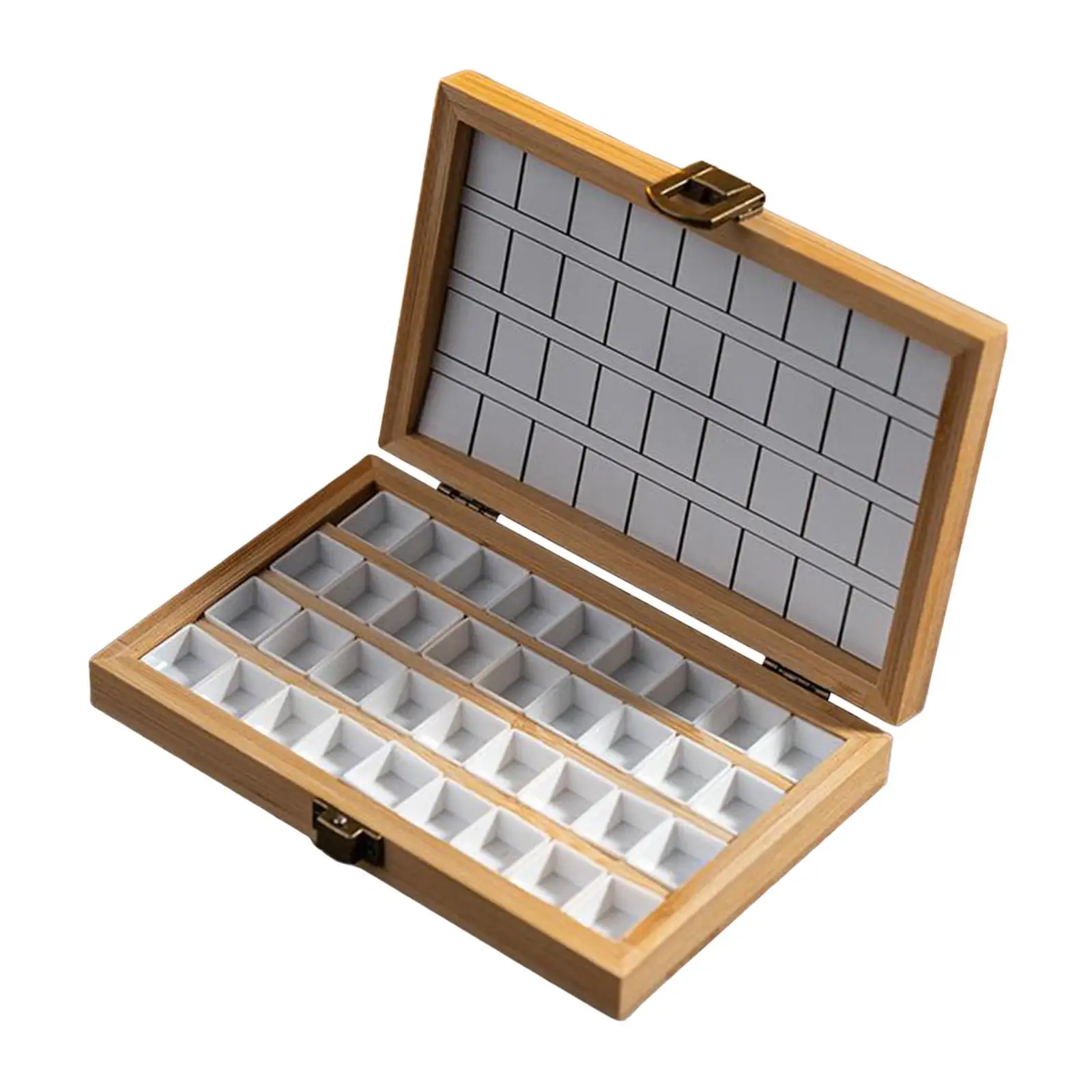 

Empty Watercolor Palette Portable Paint Container Travel Paint Case Watercolor Paint Palette Box for Painters Painting Supplies