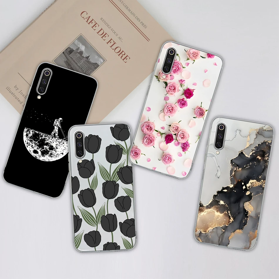 Gradient Color Clear Back Cover Soft Slim Phone Case Housing