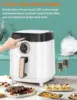 Airfryer Oven 8QT Large 1700W 8-in-1 with Touch Screen Air Fryers Dishwasher Safe Nonstick Basket Freidora de 4