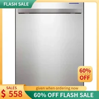 QWSHARP Slide-In Dishwasher,Stainless Steel Finish,24" Wide,Soil Sensors,Premium White LED Interior Lighting,Smooth Glide Rai 1