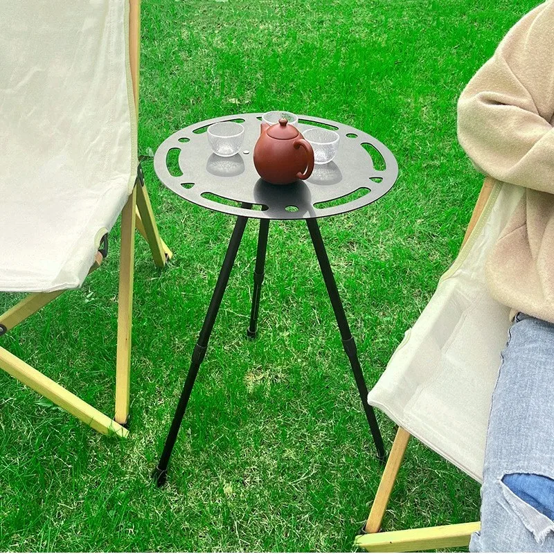 

Portable Liftable Camping Table Outdoor Aluminum Alloy Folding Mini Round Table Self-driving Travel Pincic Dinner Table New