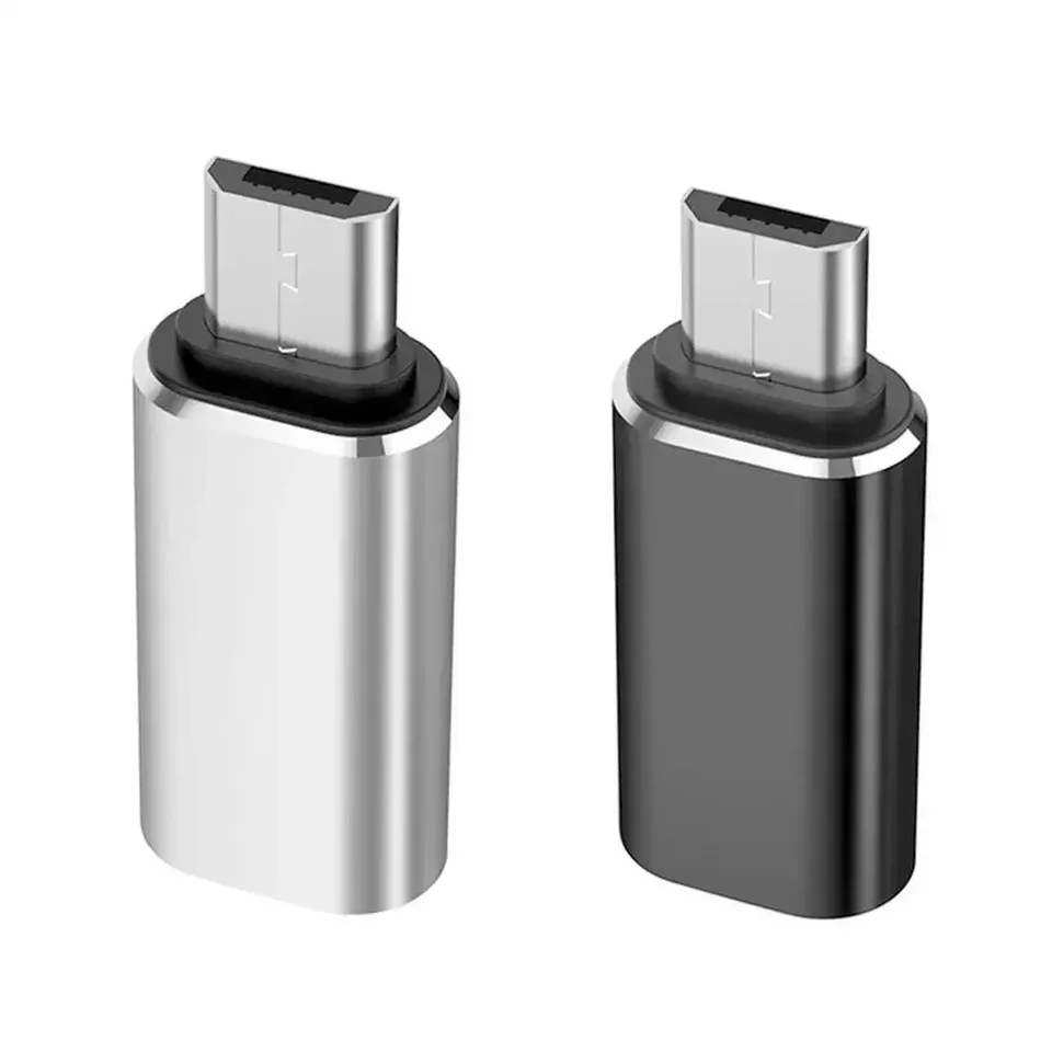 Type-C Adapter USB C to Micro USB Cable Alloy Micro USB Male to Type C Female Adapter Converter Connector for Phone Tablet