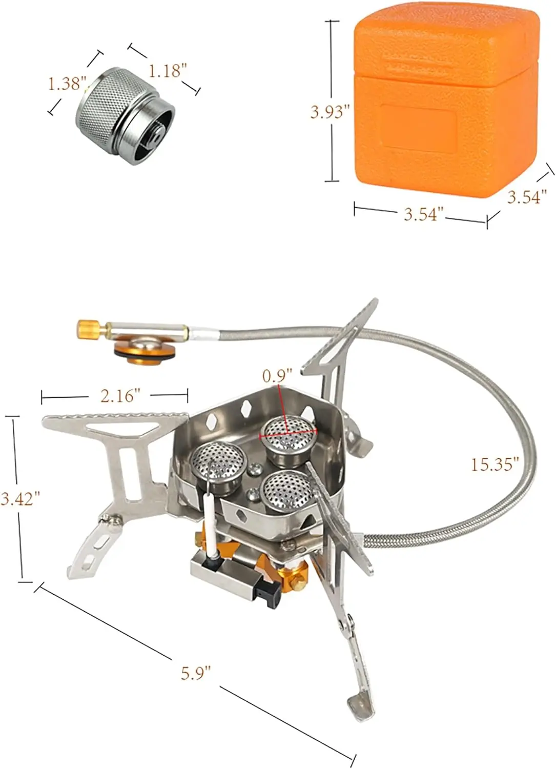 

Gas Cooker Portable Portable Three-head Furnace Outdoor Camping Camping Accessories Collapsible Ultra Light Picnic Cooking