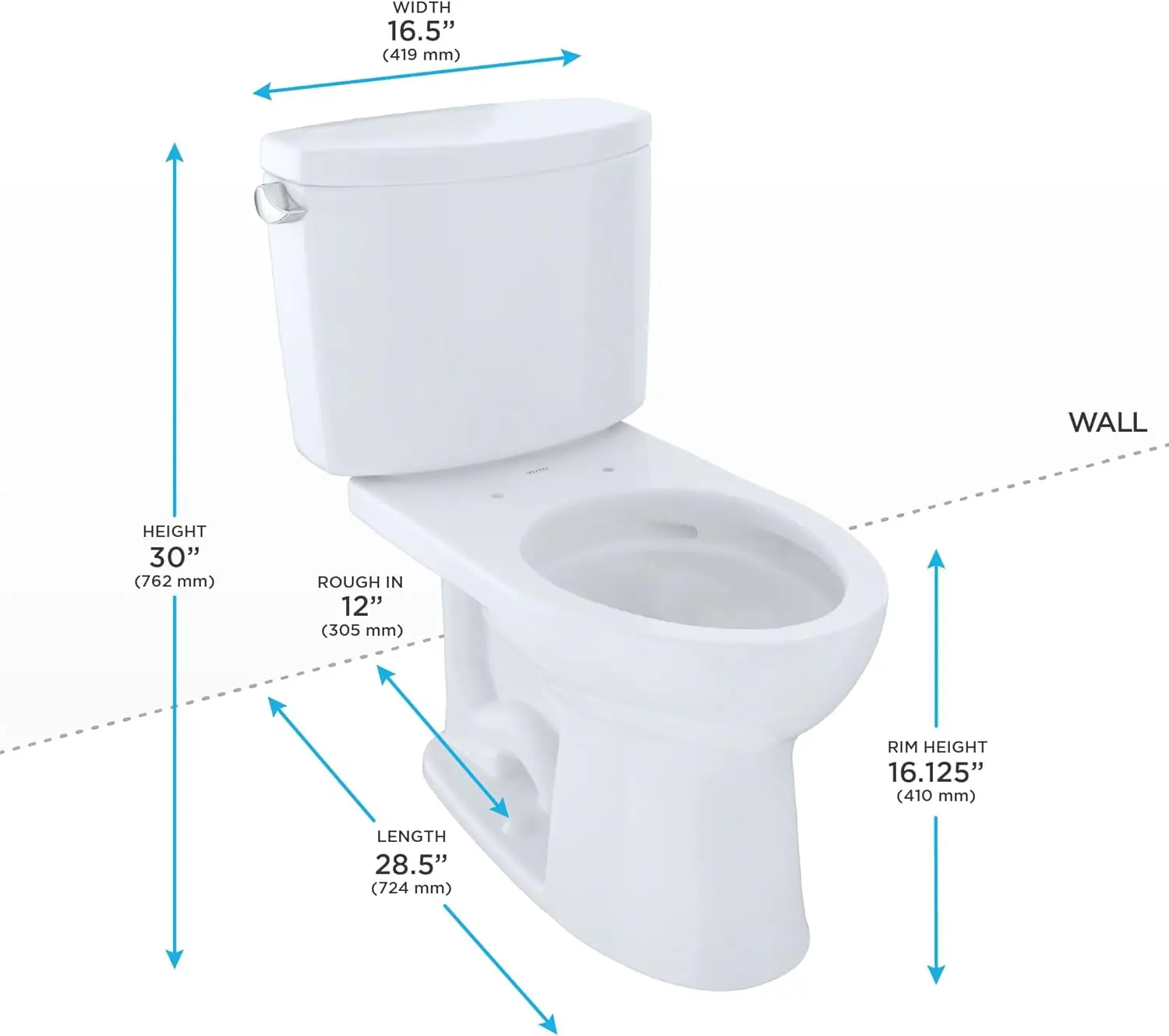 Drake Bathroom-Hardware Cotton Whitetem may ship in more than one box and may arrive separatel Quiet flushing every time 2