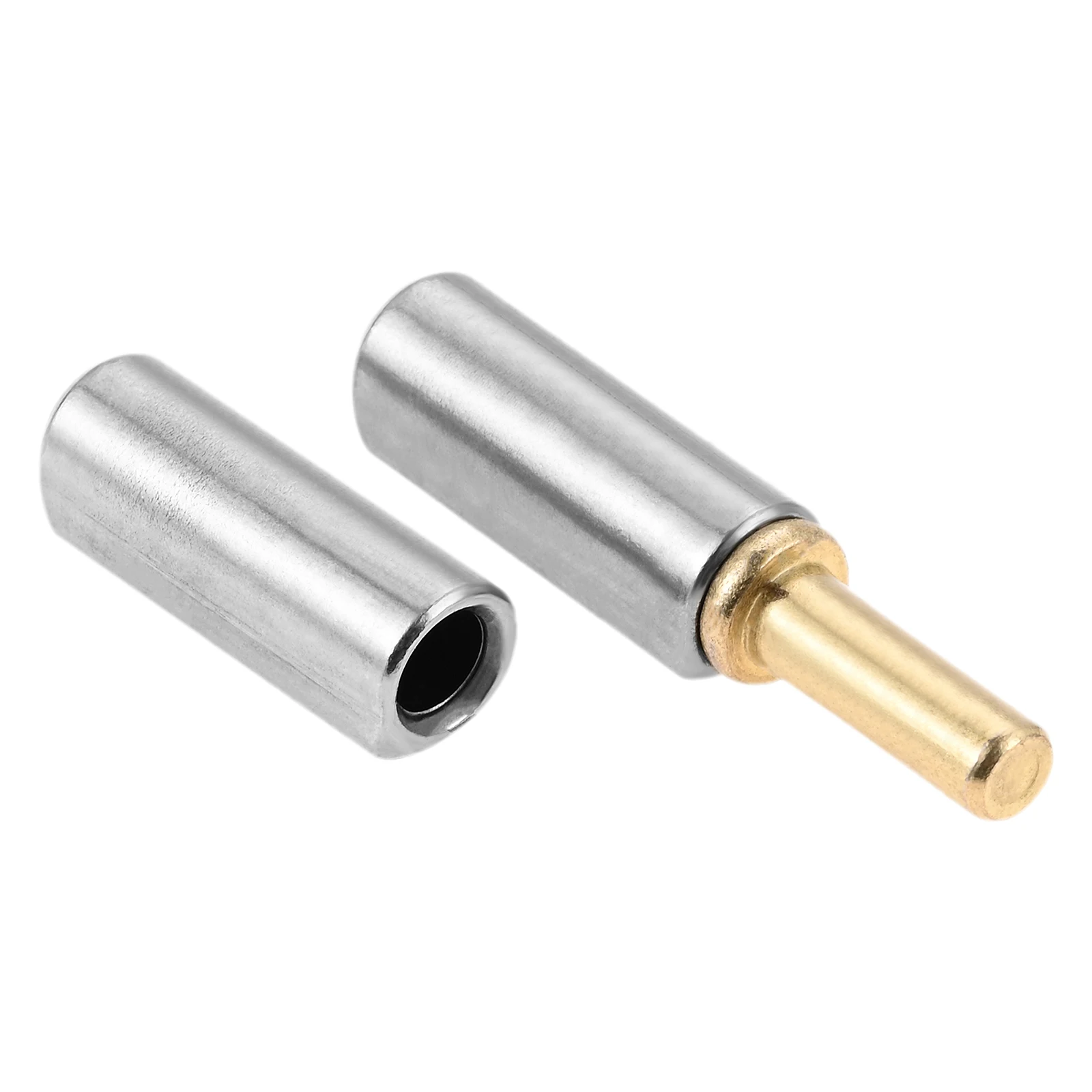 stainless steel hinges door hinges 20pcs 60x10mm Carbon Steel Weld On Bullet Hinges Welded Removal Door Shaft Hinges Home Gate Window Part Male to Female Hinge Pin