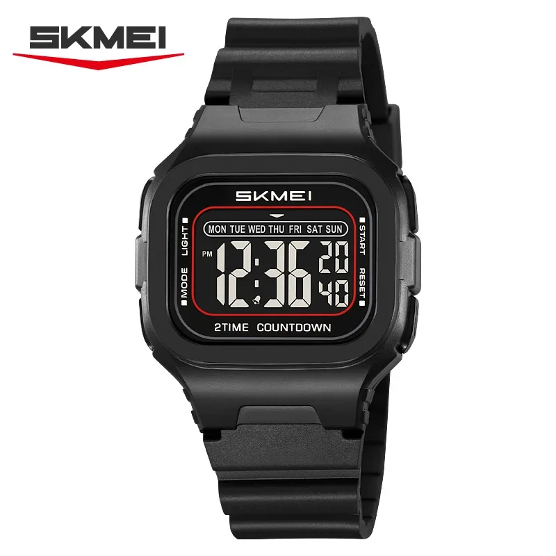 SKMEI 2343 LED Military Digital Watch for Men Sports Waterproof Shockproof Mens Wristwatches Didplay Alarm Clock Reloj Hombre