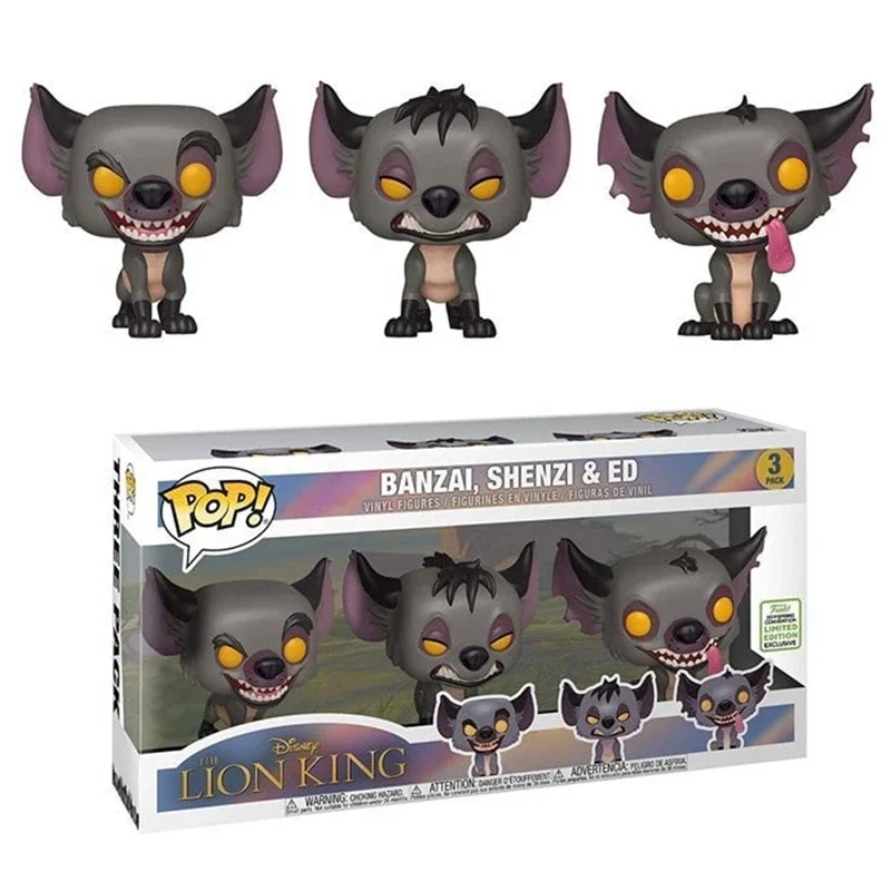 Funko Pop Disney Lion King Animation Figure Model Toys Banzai Shenzi Ed #3 Per Regalo Per Bambini