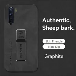 Luxury Sheepskin Magnetic Leather Phone Case with Stand Cover for OPPO A8 2020 (4)