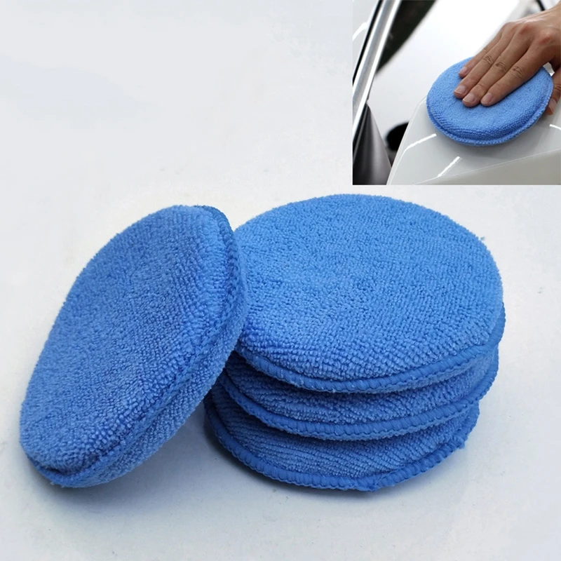 Soft Microfiber Car Wax Applicator Pad Polishing Sponge for apply and remove wax 