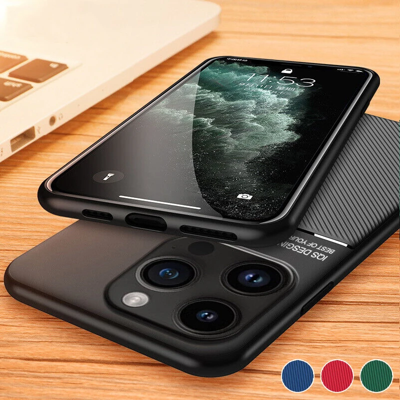 Magnetic Leather Phone Case For Iphone, Protective Back Cover_voghion.com