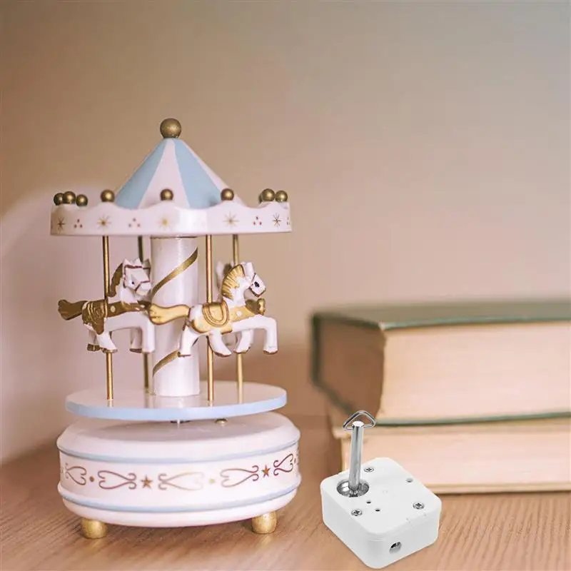 Mini Musical Movement Mechanism Key Replaceable Music Box for Repairing Fitting Windup Carousel music box,carousel music box