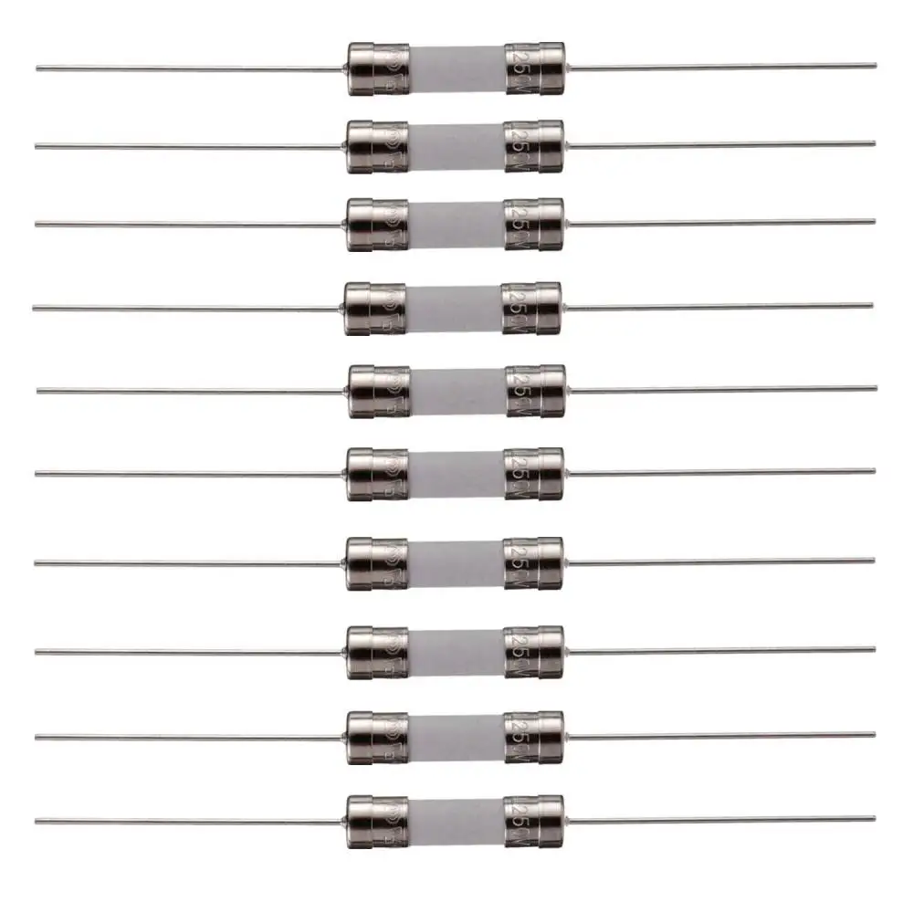 200PCS 5*20mm Fast Break Ceramic Fuse Slow Blow Tube Fuse With pin 5X20MM 250V 0.5A 1A 2A 3A 4A 5A 6A 7A 8A 10A 12A 15A 20A 25A