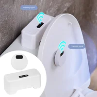 Automatic Toilet Flush Button Induction Toilet Flusher External Infrared Flush Splash-proof with Wireless Transmitter 1