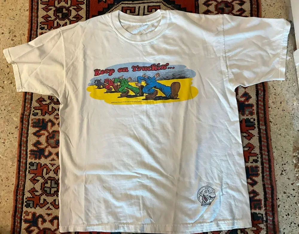 

R.Crumb Robert 1998 Vintage T-Shirt Men’s Sz XL Keep on Truckin Art 90’s Tee(1)