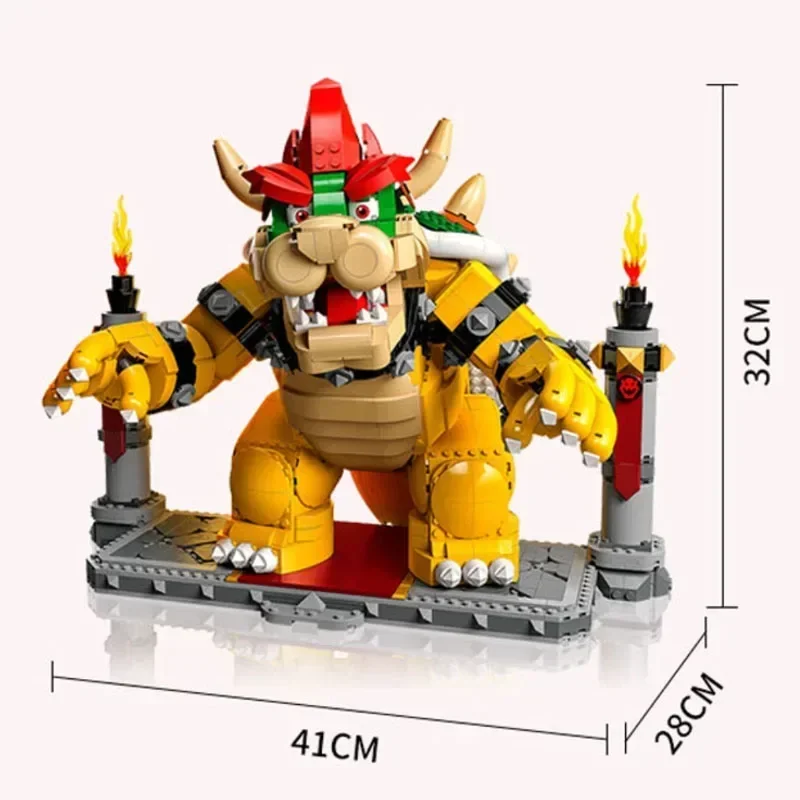 2807 PCS The Mighty Bowser Building Blocks Bricks Boys Birthday Christmas Girls Toys Compatible 71411 building block toys building toy set