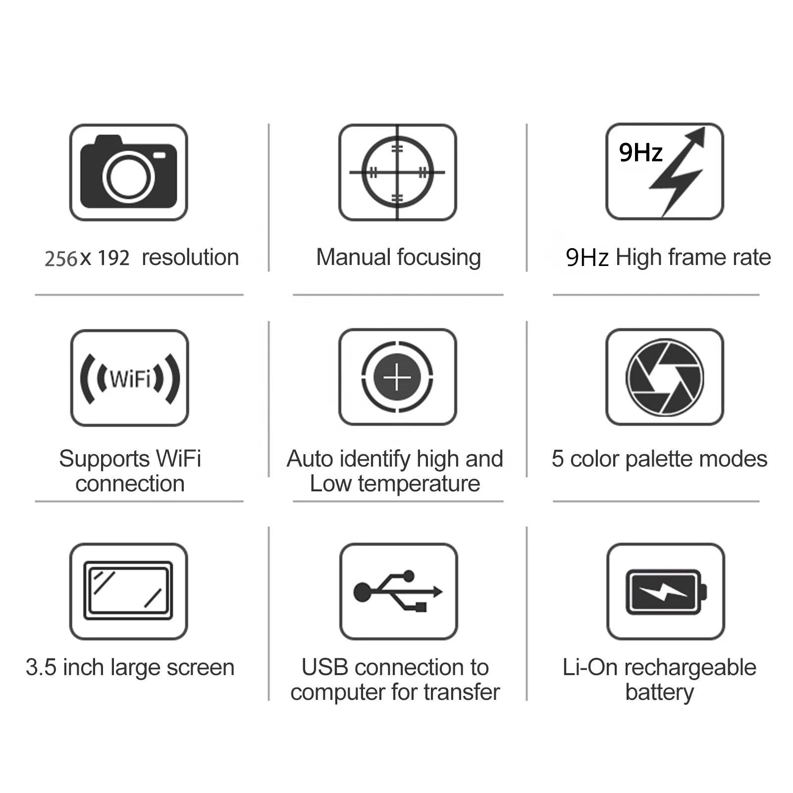 DP-22 Handheld Thermal Imaging Camera 320x240 Visible Dual Fusion Infrared Therm