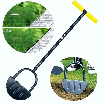 Garden edging shovel. The serrated shovel surface saves labor and is suitable for garden edging. garden hand tools