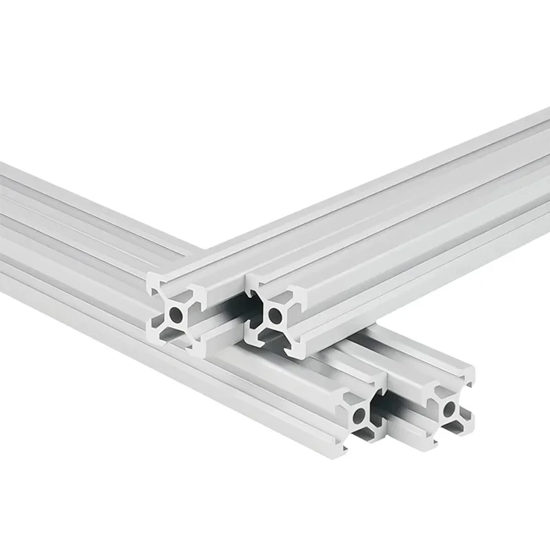Coavoo Lot 4 Profilés Aluminium 2020 V-Slot 500 Mm Noirs Anodisés - Rails Linéaires Pour CNC 3D DIY