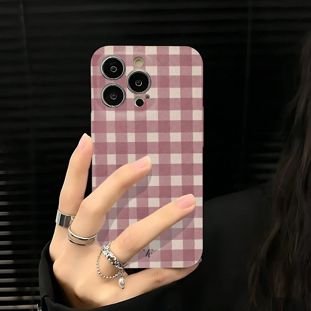Vibrant Checkered Glossy Phone Case - Hard PC Cover