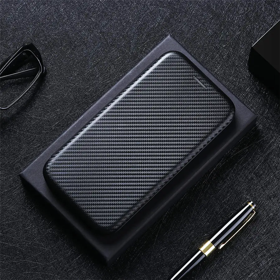 Leather Flip Case with Magnetic Closure - Elegant Book-Style Cover