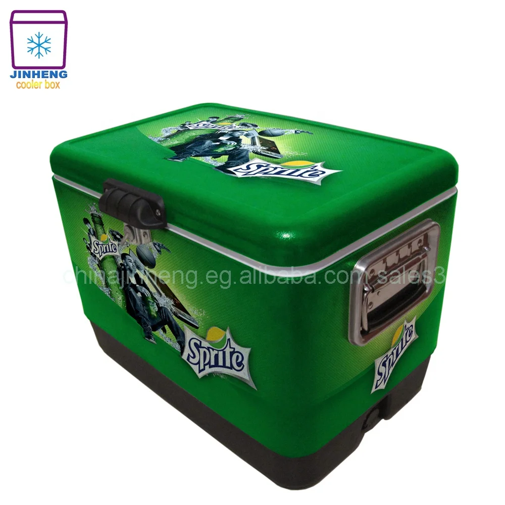 51L Stainless Steel Ice Cooler Box For Outdoor Activity, Keep Cool And Fresh Metal Box 6