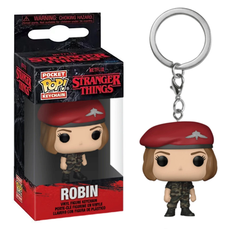 thumbnail image 1 of Funko pop Llavero Steve Max Eddie Eveven Figuras de acción de vinilo Juguetes, 1 of 5