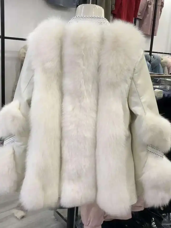 andwang アンドワン♥white mix fake fur coat andwang アンドワン♥white mix fake fur coat andwang White