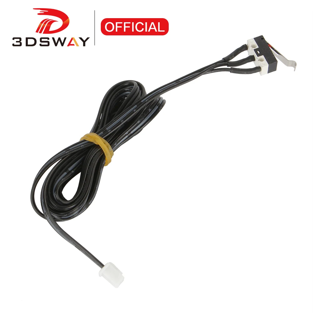 3DSWAY 3D Printer Parts Limit Switch Endstop Micro Switch with 1m/1.5m/2m Cable Mechanical Switches for RAMPS 1.4 RepRap