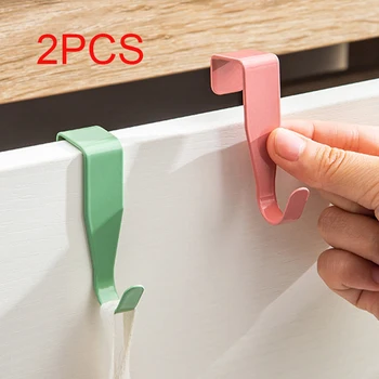 Colorful Cabinet Door Hooks Set x2 1