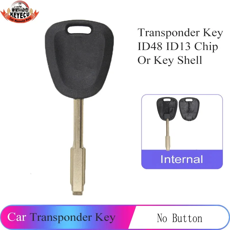 Keyecu Transponder Chiave Shell Transponder Chiave Id48 Id13 Chip Per Jaguar Xj, Xj Sovrane, Xjs, Xk8 1998 1999 2000 2001 2002 2003
