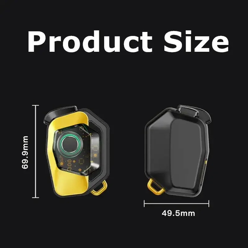 ABS Silicone Bluetooth-compatible 5.0 Mobile Phone Type-c Gamepad Joystick Controller C1 for PUBG for IOS Android Gaming Handle