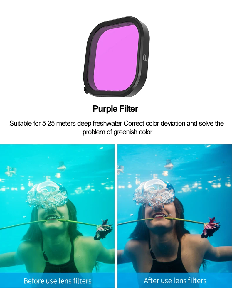 45M Waterproof Case For 12 11 10 9 Tempered Glass Lens Diving Housing Cover Len