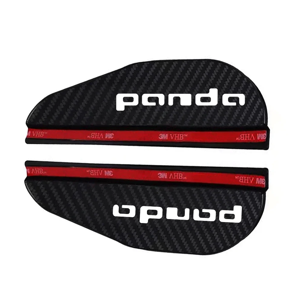 2x Car Rearview Mirror Rain Eyebrow Protector Rain Sticker for FIAT Panda Weatherstrip Car Accessories