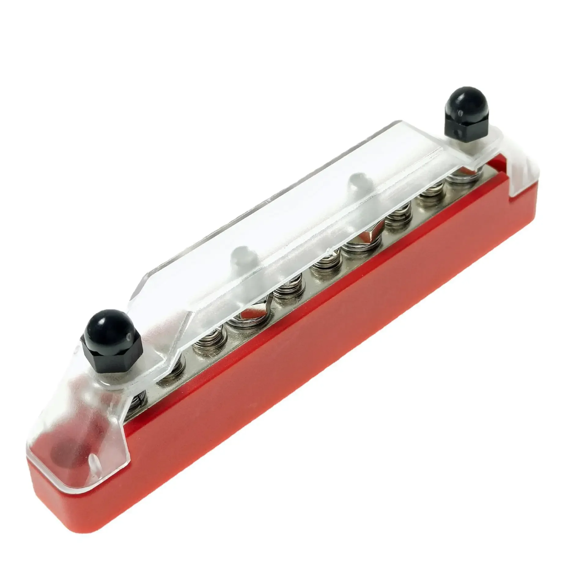 Busbar Single Row Straight Row Block Con Copertura 10 Vie 4 + 6 M6 Corrente 250A Per Rv Yacht