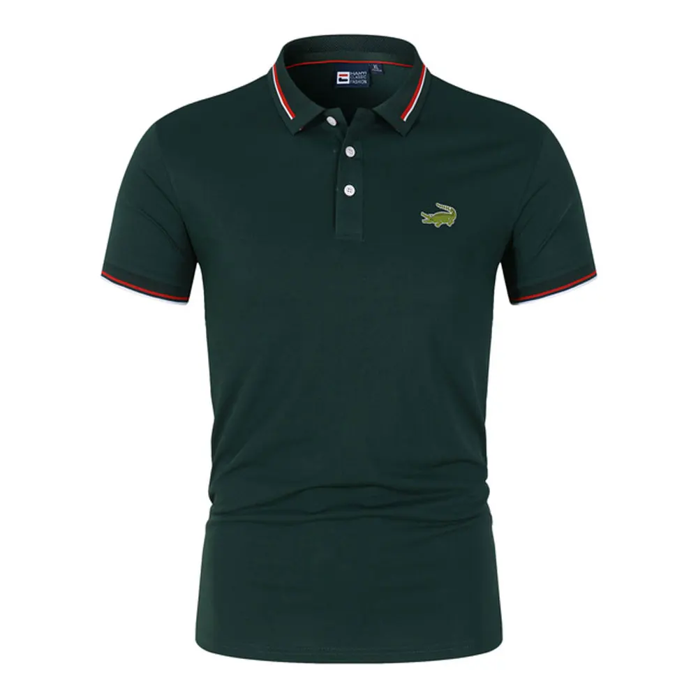

Summer Embroidered CARTELO Brand T Shirt For Men Sleeve Breathable Top Business T Shirt Casual Extra large Polo Tshirts For Men