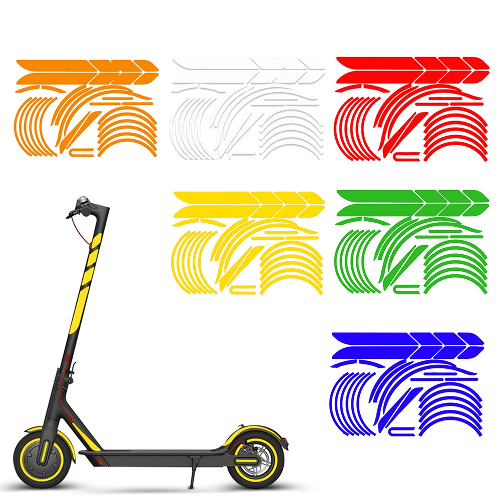 

1pc Electric Scooter Eflective Sticker PVC 36*28cm Scooter Decoration Accessories For Xiaomi M365 Body Reflective Sticker