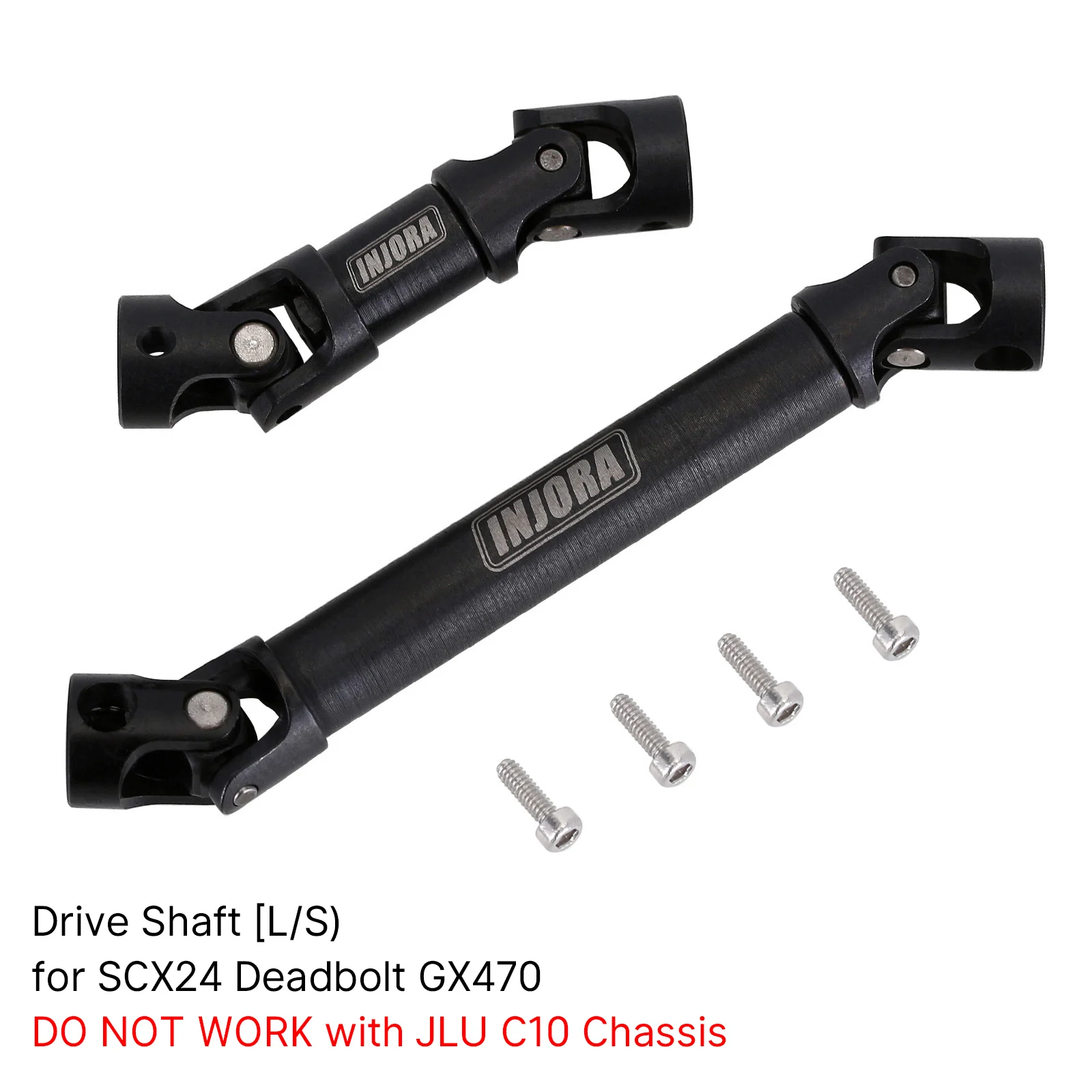 INJORA Steel Center Drive Shaft (L/M) for 1/24 RC Crawler
